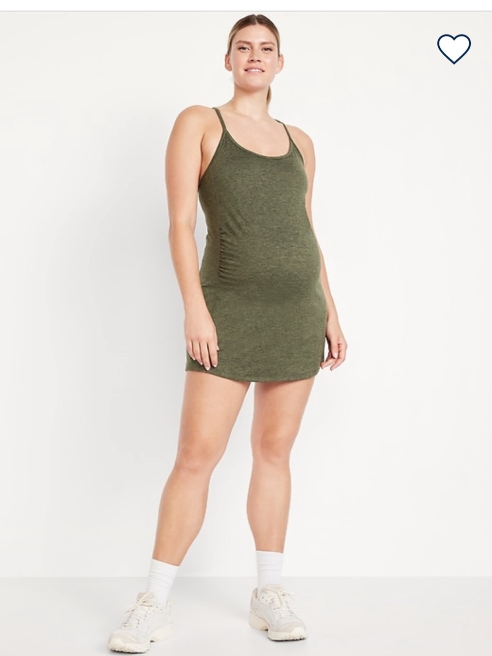 Old Navy Maternity Athletic Dress Olive